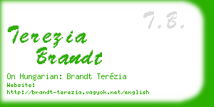 terezia brandt business card